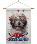 Patriotic Tibetan Terrier House Flag Dowel Set Dog Puppy Spoiled Paw Can... - £25.21 GBP