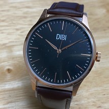 Unused DIBI Mens Rose Gold Tone Seiko Movement Analog Quartz Watch~New Battery - £10.51 GBP