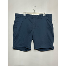 Open Edit Mens Skinny Fit Chino Shorts Blue Stretch Mid Rise 38W New - £15.46 GBP