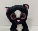 Ty Beanie Boos small plush Flora skunk 2017 stuffed animal black pink ey... - $5.93