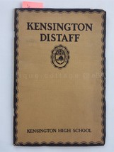 1925 WINTER antique KENSINGTON pa GIRLS HIGH SCHOOL DISTAFF lit CHRISTMAS - £30.33 GBP