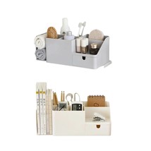 Multifunctional Desk Organizer with Small Drawer - Office &amp; Cosmetic Sto... - $54.99