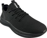 Men&#39;s Black Mesh Breathable Lightweight Running Sneakers Size 9.5 - £31.69 GBP