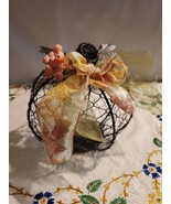 Metal Pumpkin Potpourri Decorative Holder 8in X 6ins.  Opens At The Base. - $17.82
