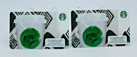 Starbucks Coffee 2013 Gift Card Tribute Green Dot Mug Zero Balance Set of 2  - £9.22 GBP
