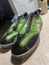Team Cobra Bowling Shoes Lace Up Black Green Size 8.5-10 - £14.65 GBP