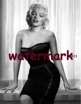 Iconic Black &amp; White Marilyn Monroe Black Dress Celebrity Publicity Photo 8X10 - £7.03 GBP