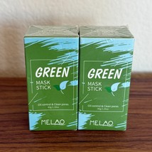 2X Green Tea Clay Mask Stick Purifying Deep Cleansing Blackhead Acne Rem... - $9.88