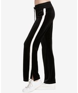 Calvin Klein Womens Velour Colorblock Track Pants Size X-Large Color Black - £54.27 GBP