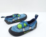 Evolv Kid&#39;s Blue/ Neon Lime Venga Climbing Shoe - size 3 Youth - $26.99