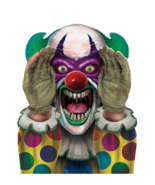 SCARY CLOWN PEEPER Window Mirror Cling Sticker Spooky Carnival Party Dec... - £2.96 GBP
