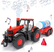ArtCreativity Bump &amp; Go Bubble Blowing Farm Tractor Toy Truck with Lights ~NEW~ - £20.10 GBP