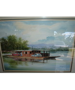 Watercolor signed by Joseph Keene 1985 30&quot; x 24&quot; framed - $7,008.65 MXN