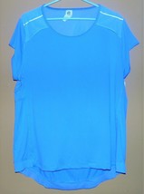 C9 by Champion Womens Duo Dry Back Cut Out Hi Lo Blue Shirt Size XLg NWT - £10.82 GBP