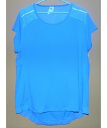 C9 by Champion Womens Duo Dry Back Cut Out Hi Lo Blue Shirt Size XLg NWT - £9.40 GBP