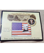 11th President James K. Polk $100 Stamp Liberia Mystic Stamp Company - $1.40 CAD