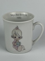 Enesco 1985 Precious Moments Porcelain Cup Baby&#39;s First Christmas Japan Vintage - £11.54 GBP