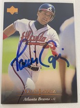 Javy Lopez Signed Autographed 1995 Upper Deck Baseball Card - Atlanta Braves - £10.18 GBP