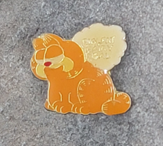 Garfield Big Fat Hairy Real Comic Cat Bubble Sayings Souvenir Lapel Hat Pin - $11.99