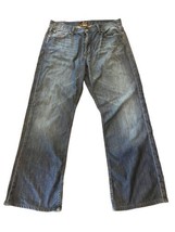 Men’s Lucky Brand Medium Wash Straight Leg Blue Jeans Size 34 x 30 100% ... - £18.33 GBP