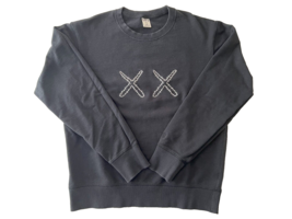 KAWS x Uniqlo x Sesame Street XX Sweatshirt Men Size Medium Black - £79.20 GBP