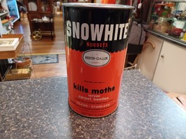 Vtg Snowhite 5 lb Advertising Tin 1950s Reefer Galler - $29.69