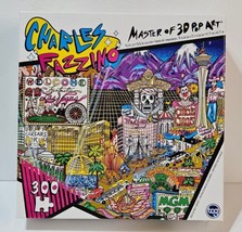 Charles Fazzino Puzzle Welcome To Fabulous Las Vagas 3D Pop Art 300 Pieces NIB - £6.68 GBP