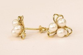 14K Gold Pearl Earring #95  - £173.94 GBP