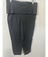 Torrid Heather Charcoal Gray Foldover Crop Leggings Size 1XL - $24.99