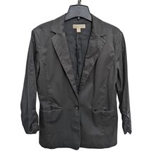 Michael Kors Blazer Jacket Stretch Single Breasted Notch Lapel Lined Bla... - $79.99