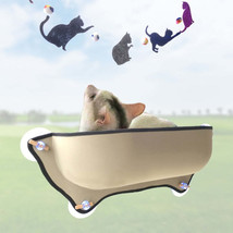 Cat Hammock Bed Mount Window Pod Lounger with Suction Cups Warm Bed for Pet Cats - £34.10 GBP