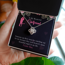 To My Girlfriend Most Beautiful Angel Infinity Knot Necklace Message Card - £45.66 GBP+