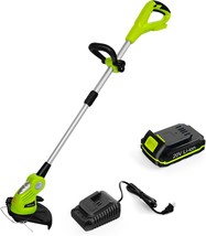 Leisch Life Cordless String Trimmer - Battery-Powered Lawn Trimmer, 20V ... - £82.92 GBP