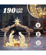 6FT Outdoor LED US Nativity Christmas Decor Yard Xmas Holiday Decoration... - €87,75 EUR+
