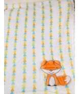 Le Bebe Favorite Fox Baby Blanket Plush security lovey orange yellow tri... - $1,003.21 MXN