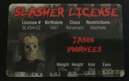 Jason Voorhees MAGNET Friday The 13th novelty Drivers Slasher License ID Camp - £7.87 GBP