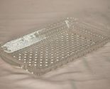 Wexford Relish Tray Anchor Hocking Glass Diamond Point Vintage 1960's Re... - $19.79