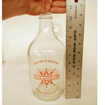 Ale Asylum Growler Madison WI Half Gallon Glass Bottle Jug Decorative Fu... - $14.84