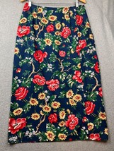 Vintage Talbots Floral Midi Pencil Skirt Womens 14 Prairie Cottagecore - $34.88