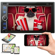 200w 2Din Car 6.2&quot; DVD CD Touch Screen Radio Mirror Link For Android &amp; I... - $160.99