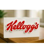 Kellogg's 3D Logo Sign Advertising Collectible Plaque Desk Shelf Sitter ... - $14.69