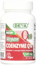 Deva Vegan Vitamins Coenzyme Q10 100 Mg, 90 Count - £17.89 GBP