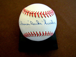 Edwin Duke Snider 1955 Dodgers Hof Signed Auto Jackie Robinson Onl Baseball Jsa - £155.80 GBP