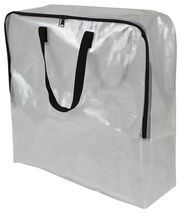 Heavy Duty Slim Storage and Moving Bag, Clear, 24 Gallon - $17.76