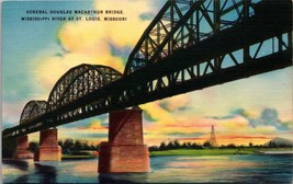 General Douglass MacArthur Bridge St. Louis MO Postcard PC32 - £15.72 GBP