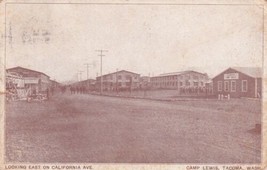 Camp Lewis Tacoma Washington WA California Avenue 1918 Postcard D26 - £2.33 GBP