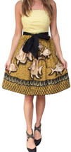 Anthropologie Love the Ocean Dress 4 Small Yellow Green Strapless Tulle Underlay - £30.38 GBP