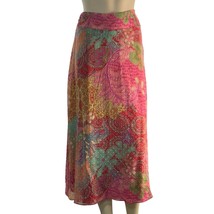 NANCY BOLEN CITY GIRL Women&#39;s Skirt Floral Multicolor Silk A-Line Lined ... - £15.99 GBP