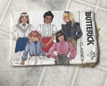 Butterick 6918 Size 4 Child&#39;s Ruffled Front Blouse various Sleeve Lengths - $15.04
