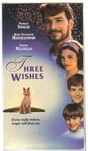 THREE WISHES (vhs) *NEW* genie disguised as a dog, boy flies with fireworks, OOP - £7.98 GBP